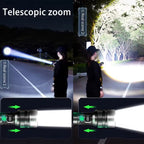 StormBeam Rechargeable Flashlight with Telescoping Zoom