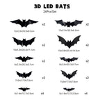 3D LED Flying Bat Wall Decor