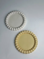 White Beaded-Edge Jesmonite Tray