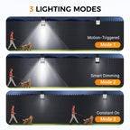 Outdoor Solar Clip Light with Motion Sensor
