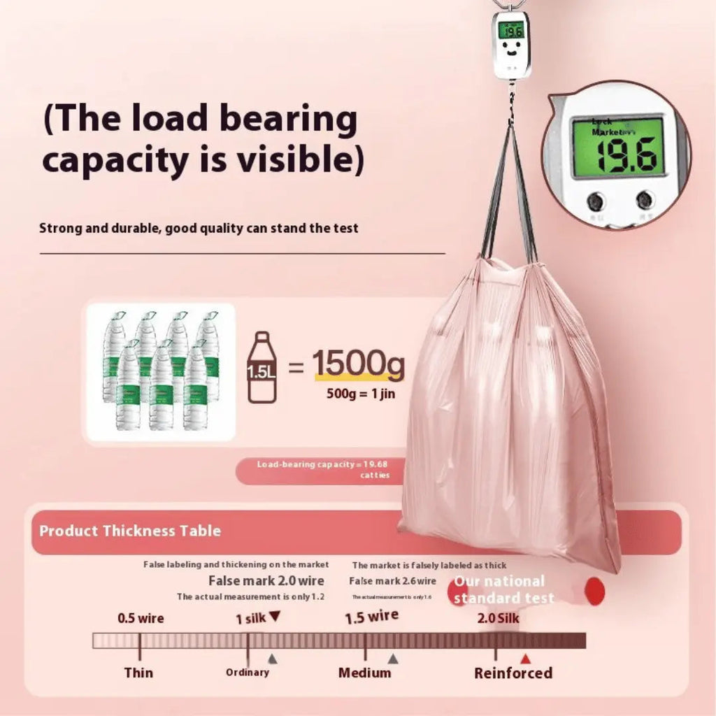 DormEase Pink Trash Bag