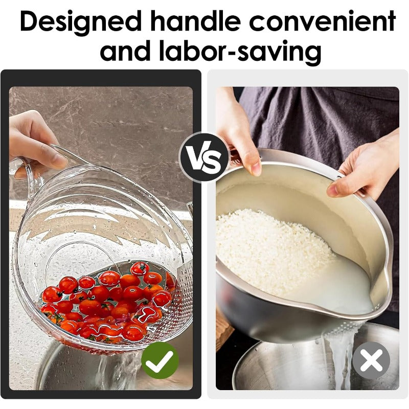 Effortless Pouring Drain Basket