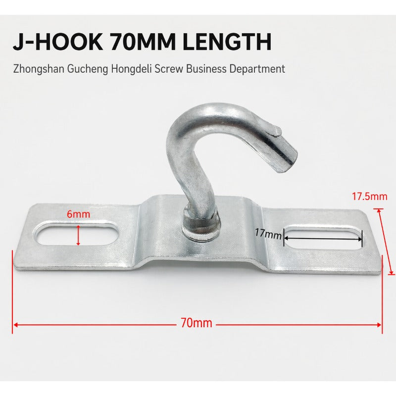 Heavy-Duty Steel T-Hook