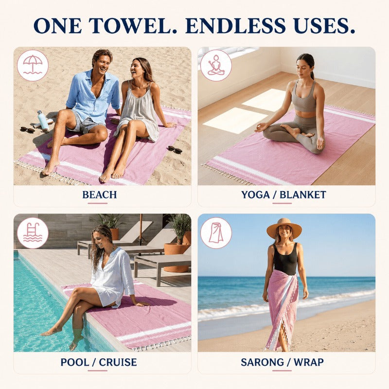 Sand-Free Turkish Beach Towel