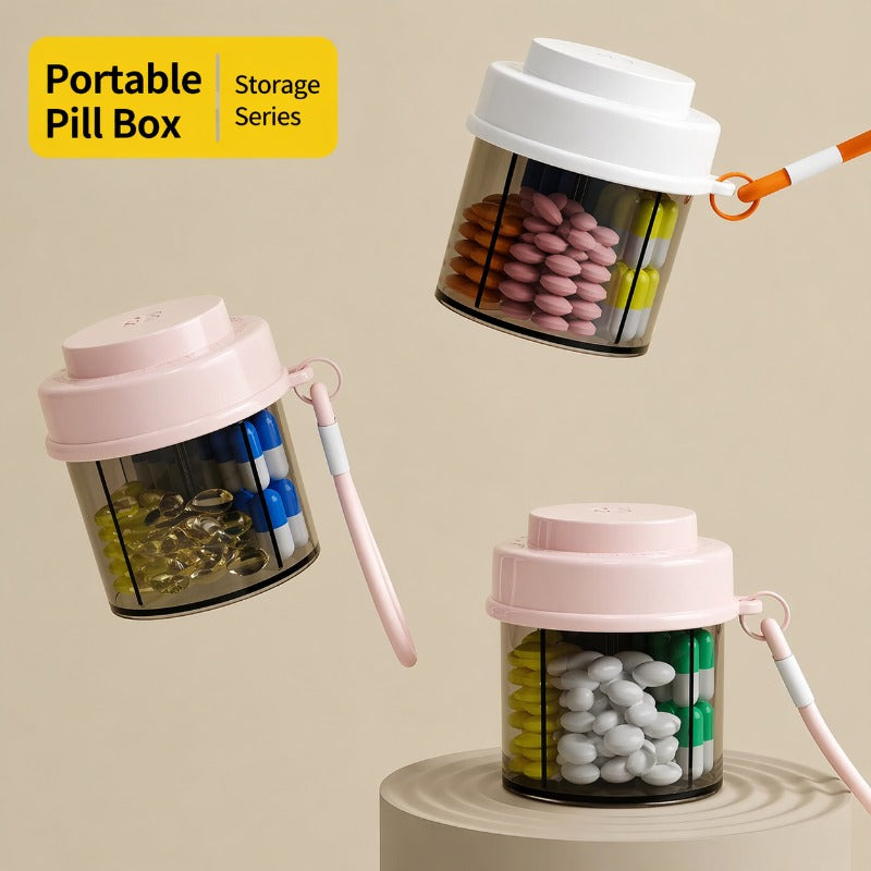 Compact Divided Pill Case
