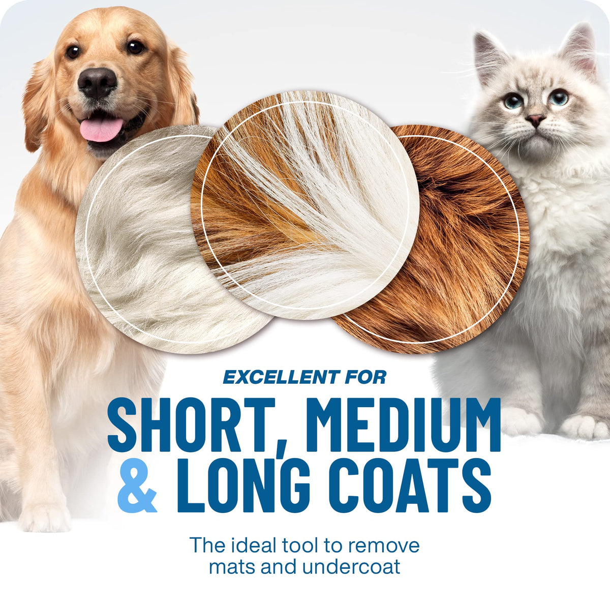 Professional Deshedding Tool for Dogs & Cats – Gentle, Efficient & Fur-Free Home