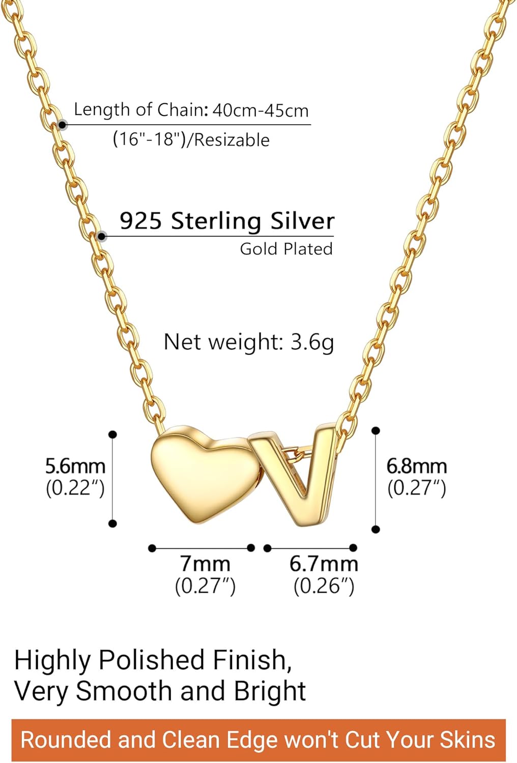 Heart Initial Necklace