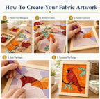 DIY Fabric Art Kit – 14 Designs