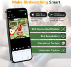 Centvicam Smart Bird Feeder with Camera – 2K HD Live View