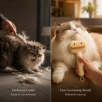 Satsus Duck Brush — Self-Cleaning Slicker for Cats & Dogs