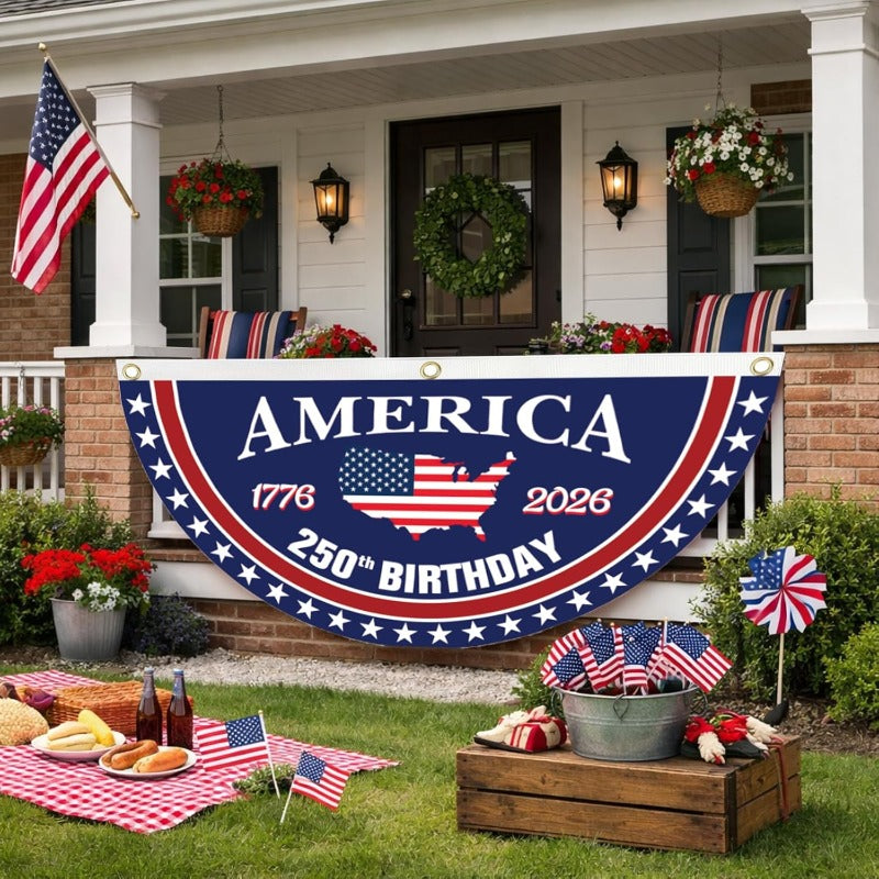 America 250 Celebration Fan Flag