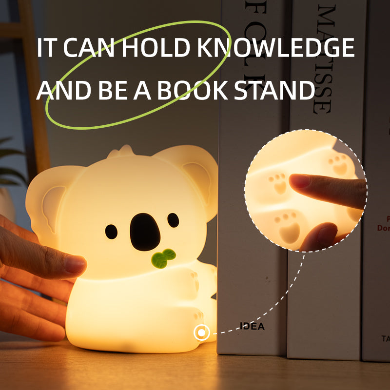 Satsus® Squishy Silicone Koala LED Night Light - Perfect Gift for Kids and Girls