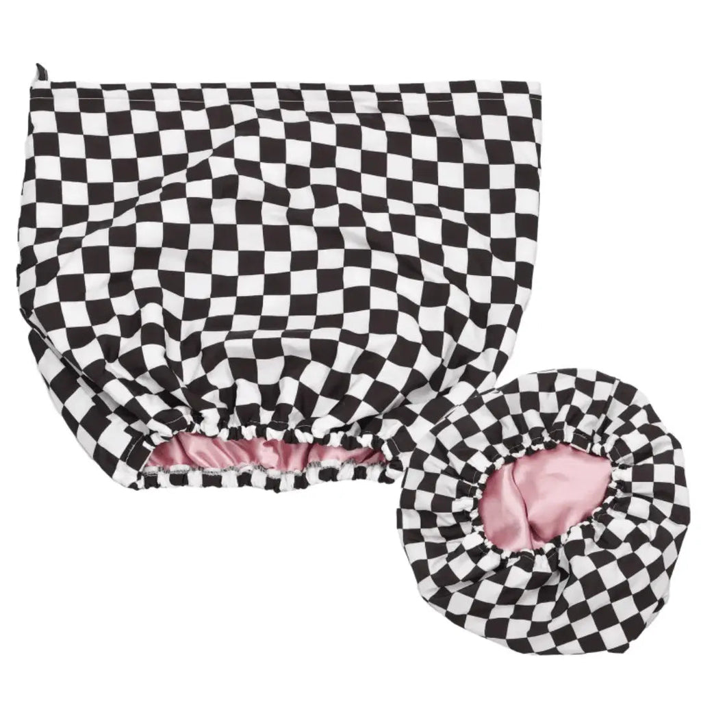 SilkStyle Shower Cap | Waterproof Satin-Lined Cap