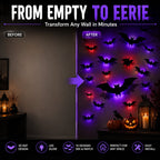 3D LED Flying Bat Wall Decor