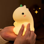 Satsus® Squishy Cute Silicone Dinosaur LED Night Light - Perfect Gift for Kids and Girls
