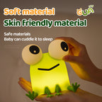 Satsus® Frog Big-Eyed Adorable Small Silicone Squishy Night Light Perfect Gift