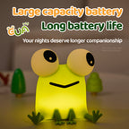 Satsus® Frog Big-Eyed Adorable Small Silicone Squishy Night Light Perfect Gift