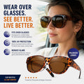 Over Glasses Sun Shades