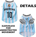 Mesh Breathable Pet Dog & Cat Soccer Jersey 2 Pack
