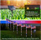 8 Pack Solar Flag Lights 4th of July Decorations Outdoor
