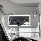 LED Car Sun Visor Mirror Light — Dimmable, Rechargeable, Touch Control, Portable, Universal Fit, USB Powered