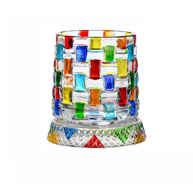 Spinning Crystal Whiskey Tumbler