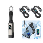 4-in-1 Digital Display Keychain Charging Cable