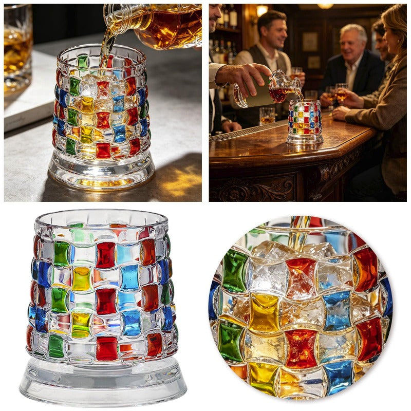 Spinning Crystal Whiskey Tumbler