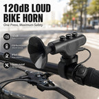 120dB Loud Electric Bike Horn
