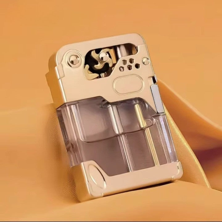 Clear Tank Metal Kerosene Lighter