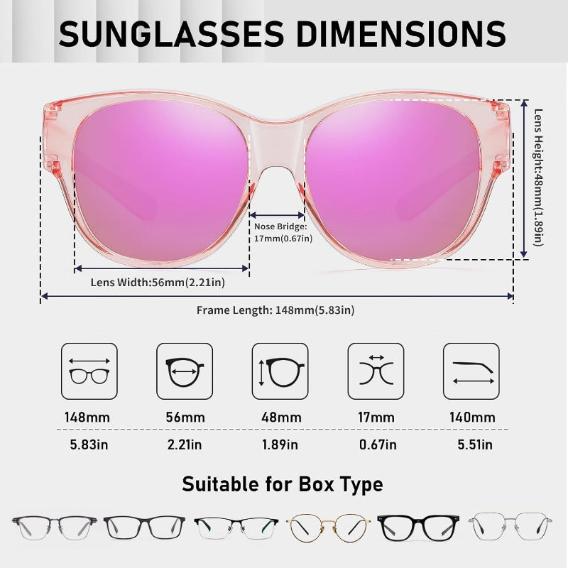 Oversized Wear-Over Shades