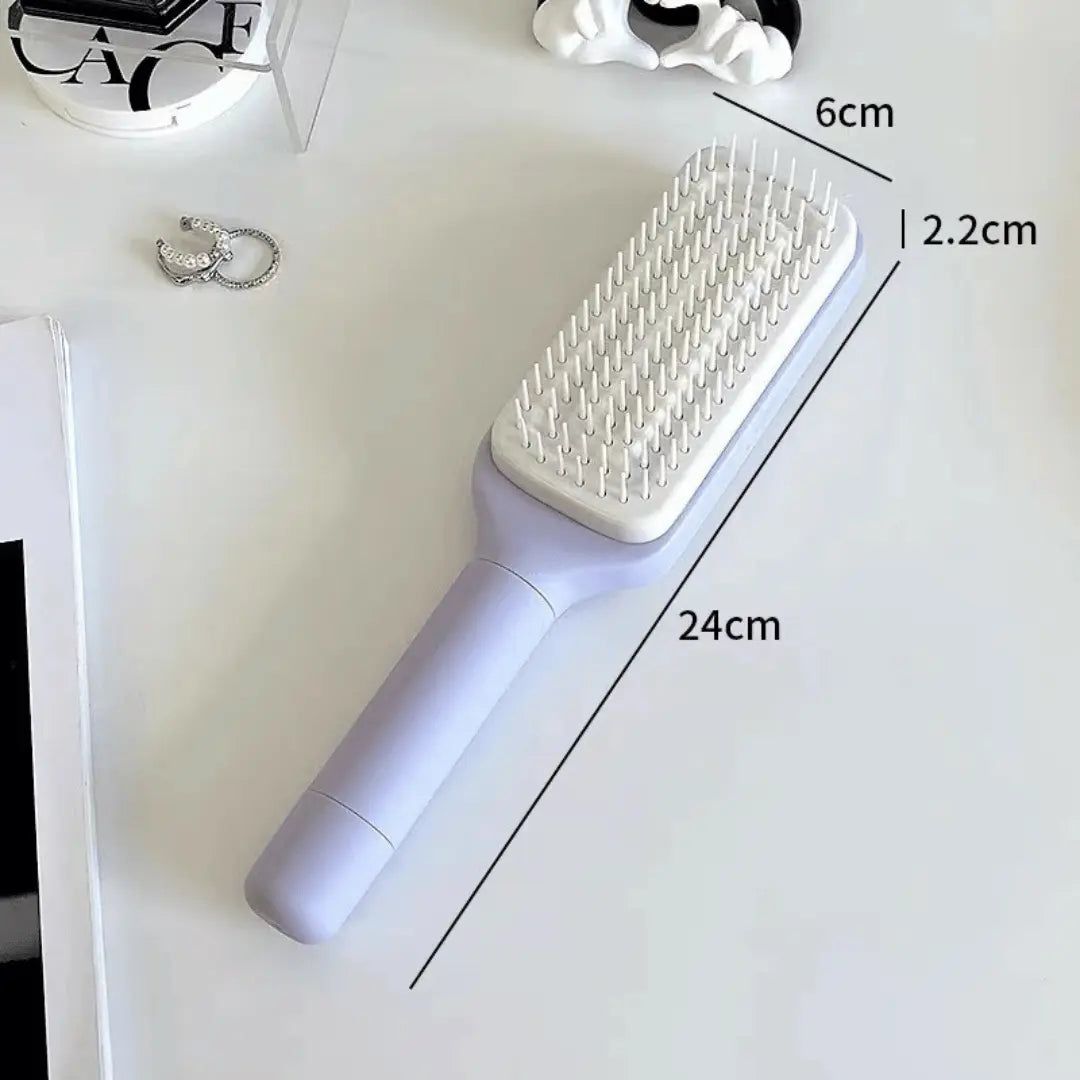 SilkyCare 4-in-1 Self-Cleaning Hairbrush