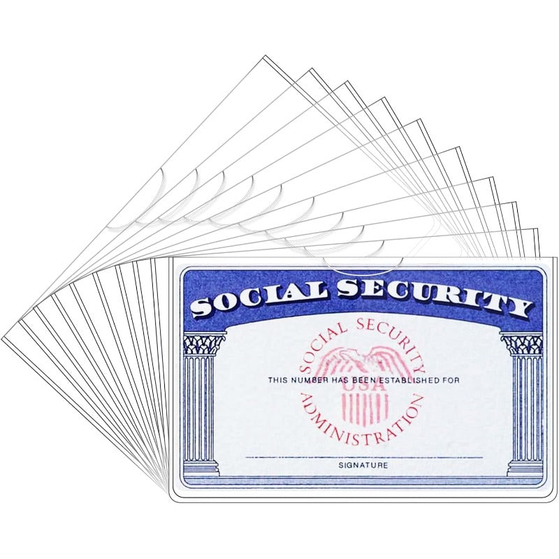 Clear PVC Card Sleeves