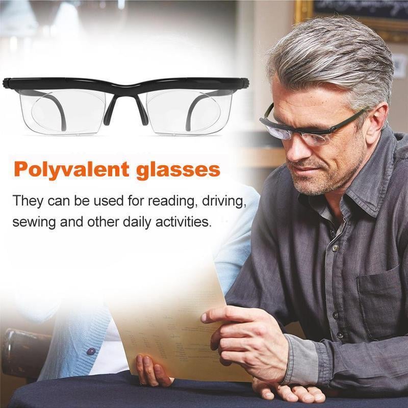 Adjustable Magnification Reading Glasses