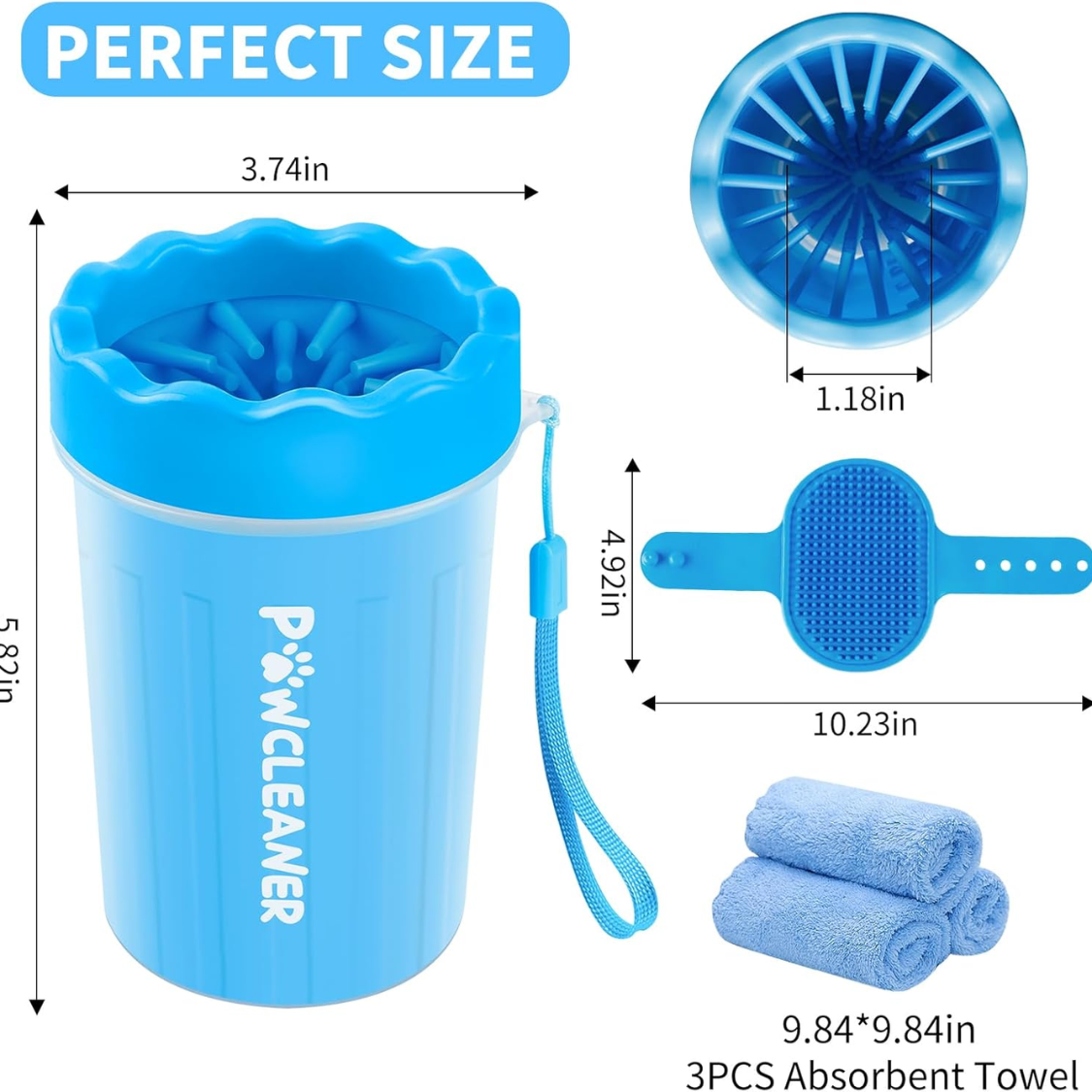 Satsus Paw Wash Kit — 7-in-1 Paw Cleaner Set