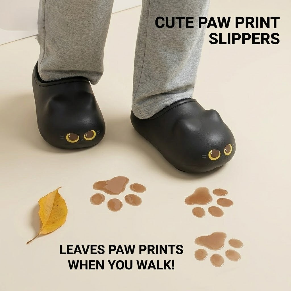 Cute Cat Paw Comfy Warm Slippers