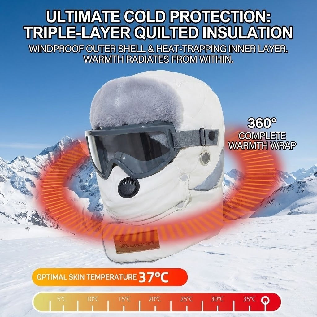 Windproof Full-Face Thermal Winter Hat