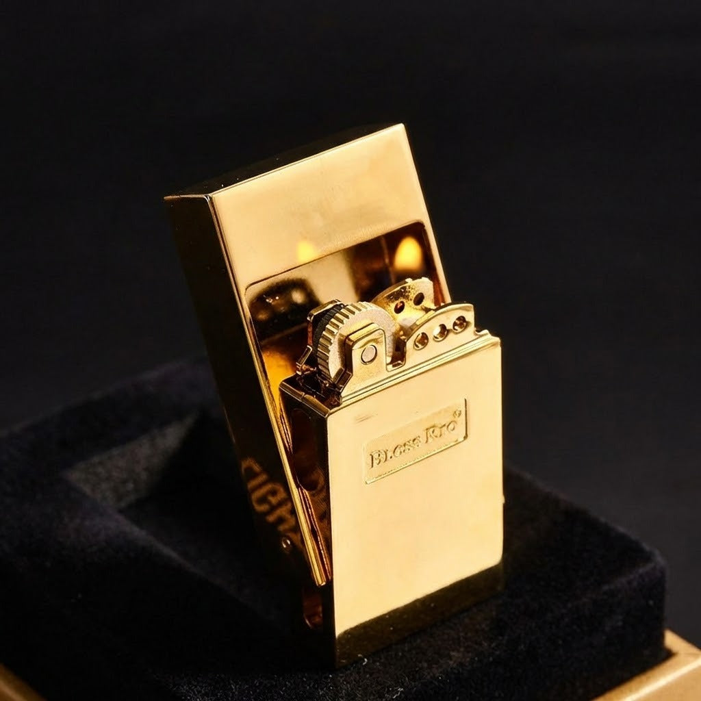 Iron Flick Retro Wheel Oil Lighter
