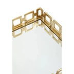 Square Gold Mirrored Tray