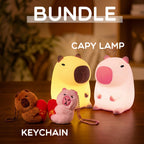 Satsus® Capybara with Keychain Bundle Squishy Night Light - Perfect Gift