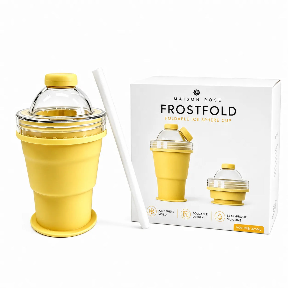 FrostFold – 2-in-1 Portable Ice Ball Cup