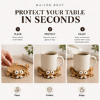 CozyCritters – Hand-Crocheted Animal Coasters