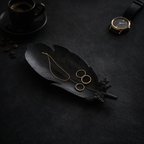 Feather-Shaped Concrete Jewelry Tray