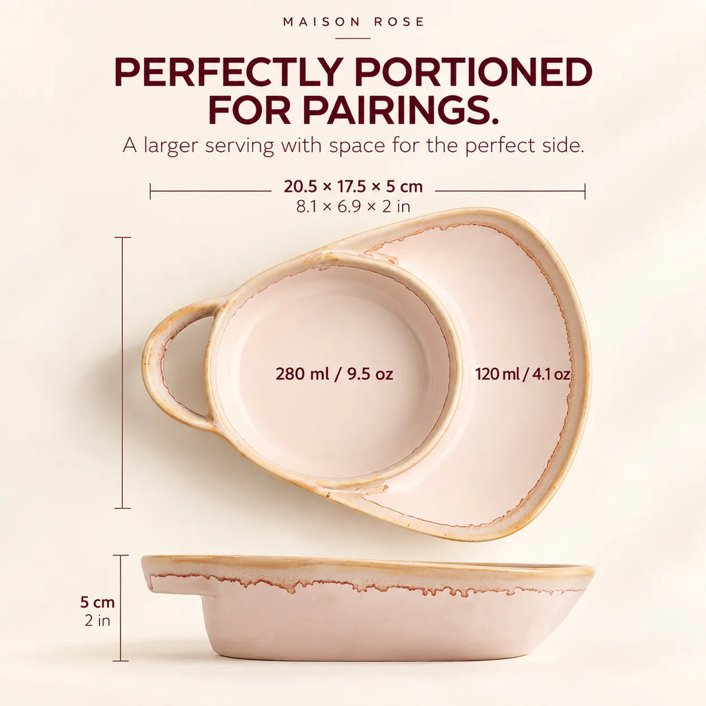 ServeNest – Divided Ceramic Serving Dish