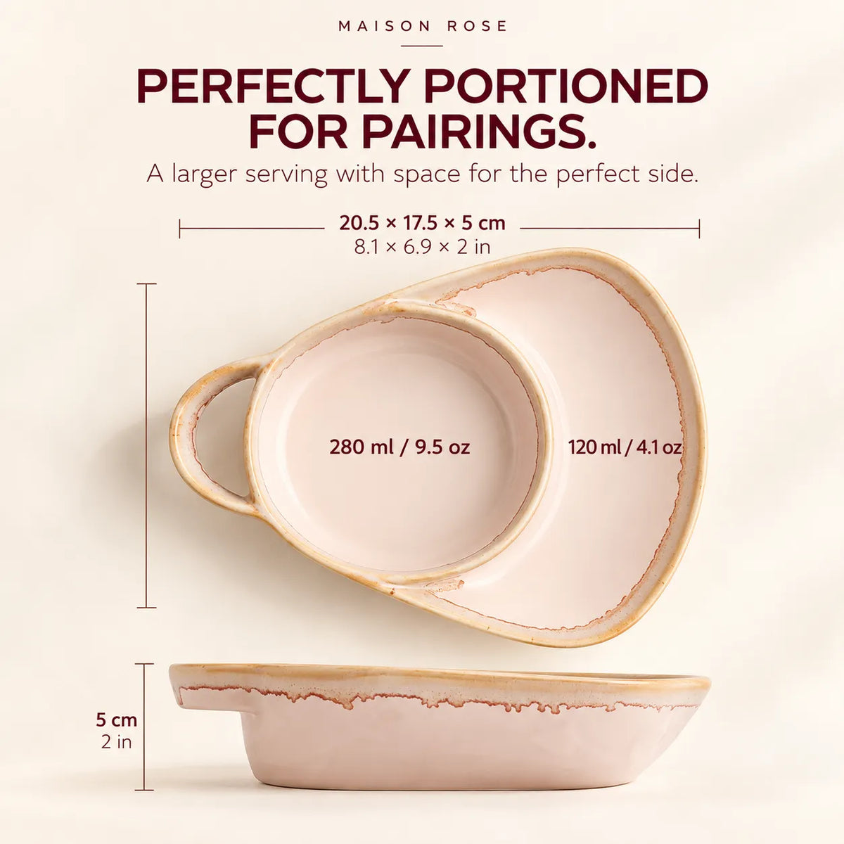 ServeNest – Divided Ceramic Serving Dish