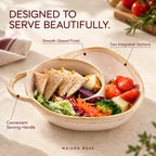 ServeNest – Divided Ceramic Serving Dish