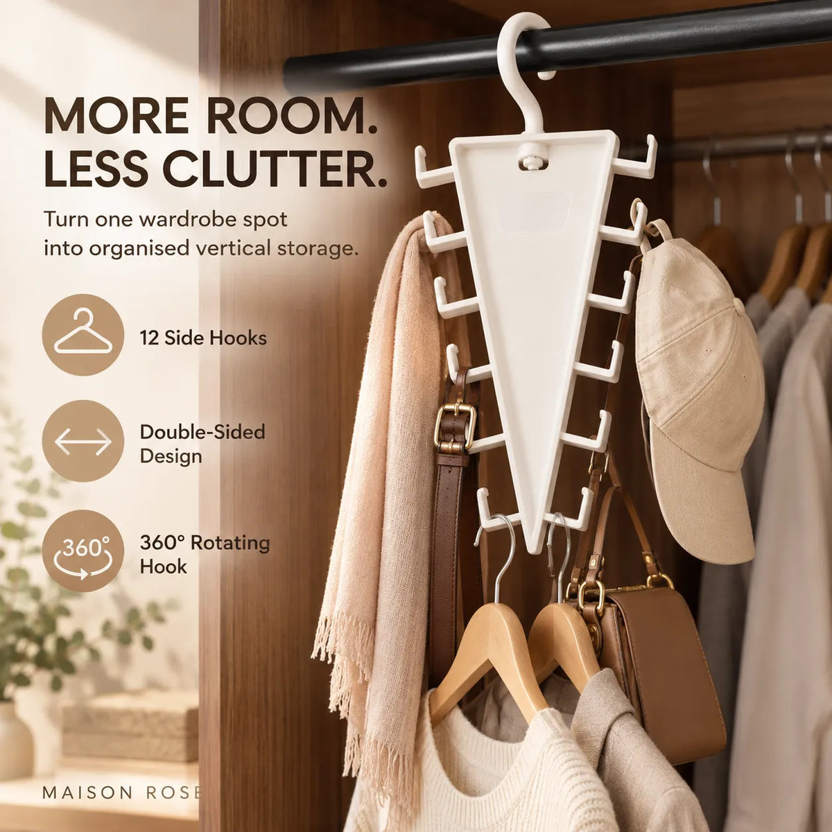ClosetCascade – Space-Saving Multi-Hanger