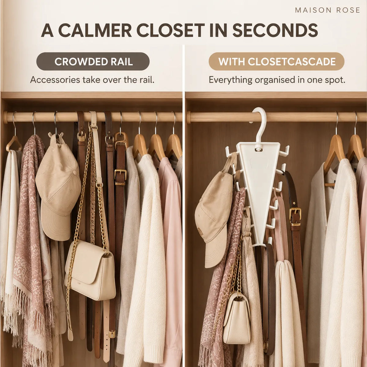 ClosetCascade – Space-Saving Multi-Hanger