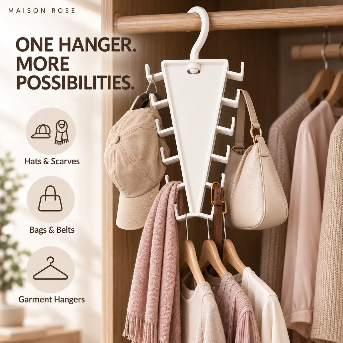 ClosetCascade – Space-Saving Multi-Hanger