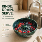 BerryBloom – Ceramic Fruit Rinsing Bowl